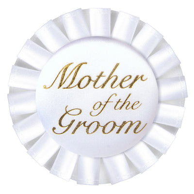 Mother Of The Groom Satin Button - Bulk 12 Pack