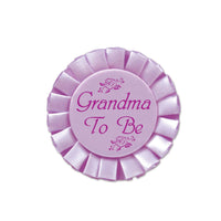 Grandma To Be Satin Button - Bulk 12 Pack