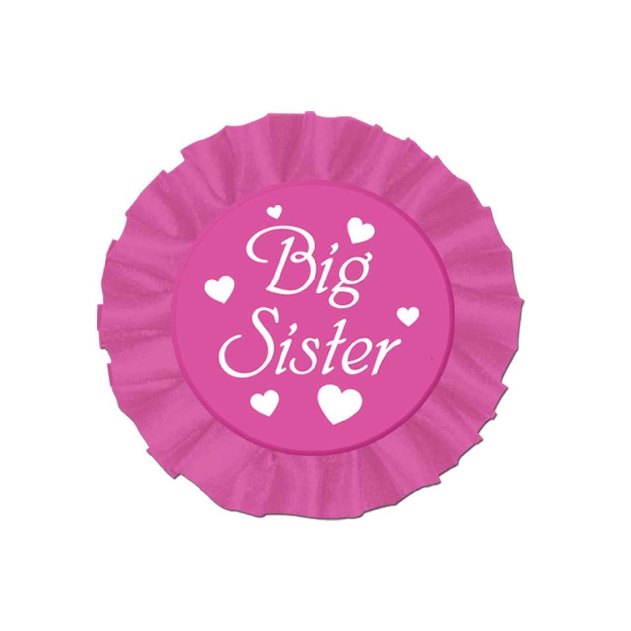 Big Sister Satin Button - Bulk 12 Pack