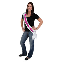 Honeymooner Satin Sash - Bulk 6 Pack