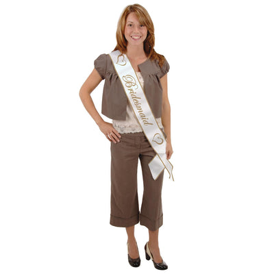Bachelorette Party Bridesmaid Satin Sash - Bulk 6 Pack