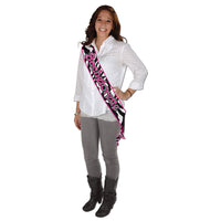 Bachelorette Satin Sash With Design - Bulk 6 Pack