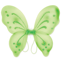 Halloween Nylon Fairy Wings - light green - Bulk/12 Wings