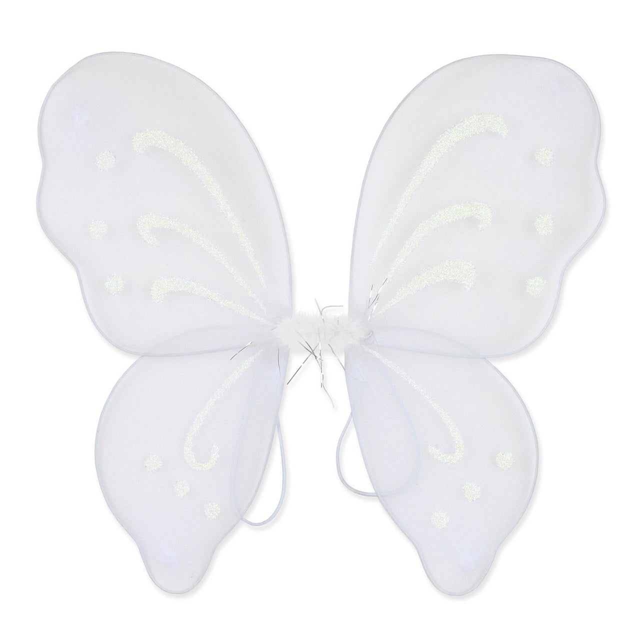 Halloween Nylon Fairy Wings - white - Bulk/12 Wings