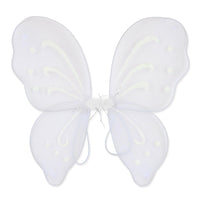 Halloween Nylon Fairy Wings - white - Bulk/12 Wings