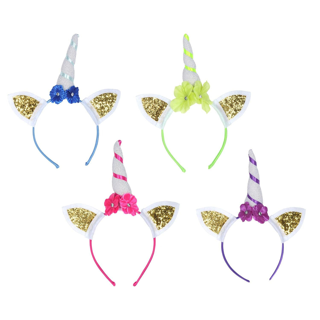 Glittered Unicorn Headbands - Bulk/6 Headbands