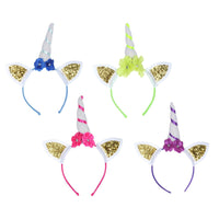 Glittered Unicorn Headbands - Bulk/6 Headbands