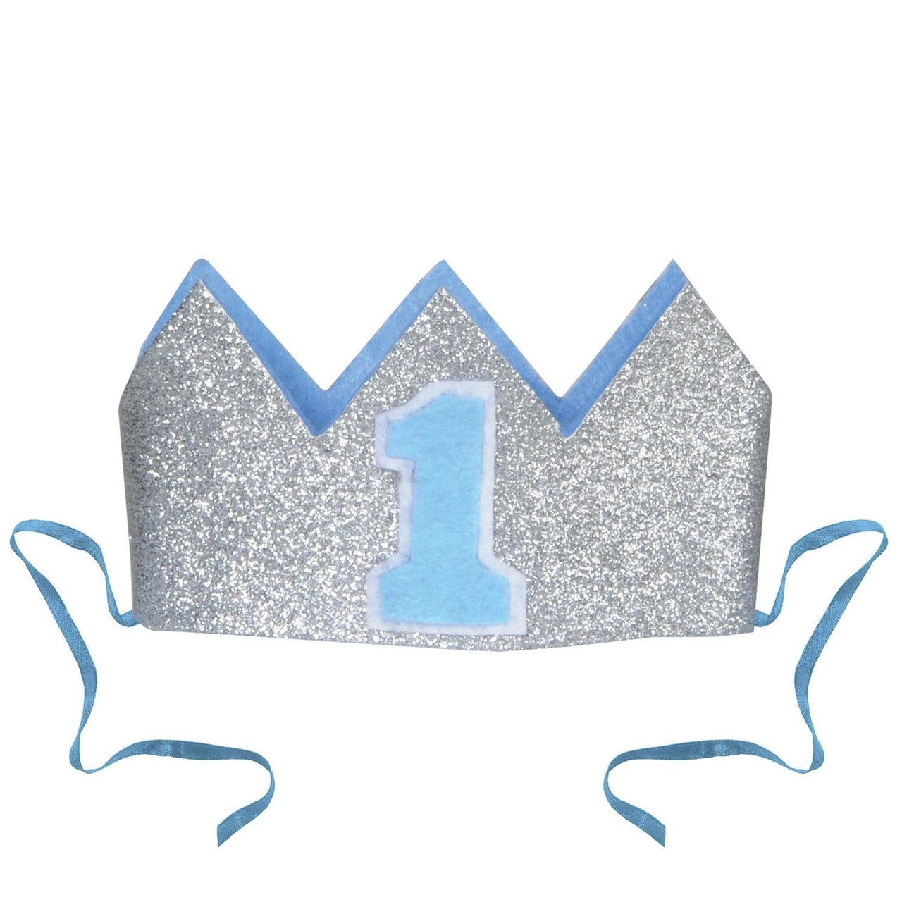 Glittered Baby's 1st Birthday Party Crown - Bulk 12 Pack