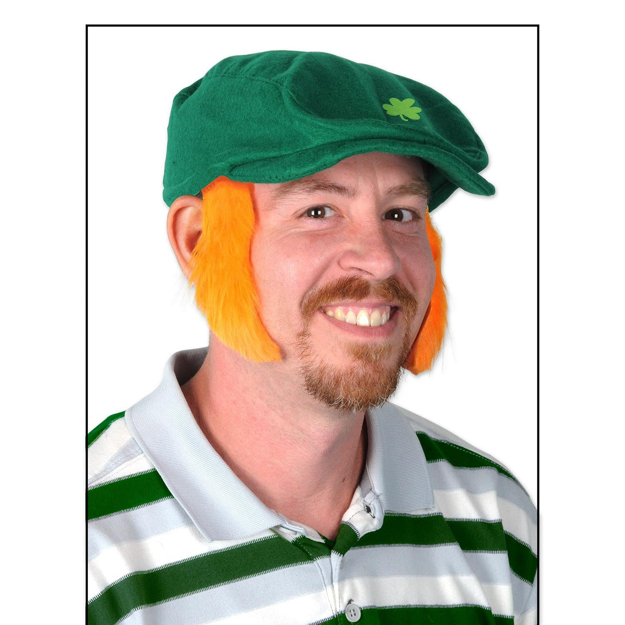 St. Patrick's Day Sideburns orange - Bulk/12 Pairs