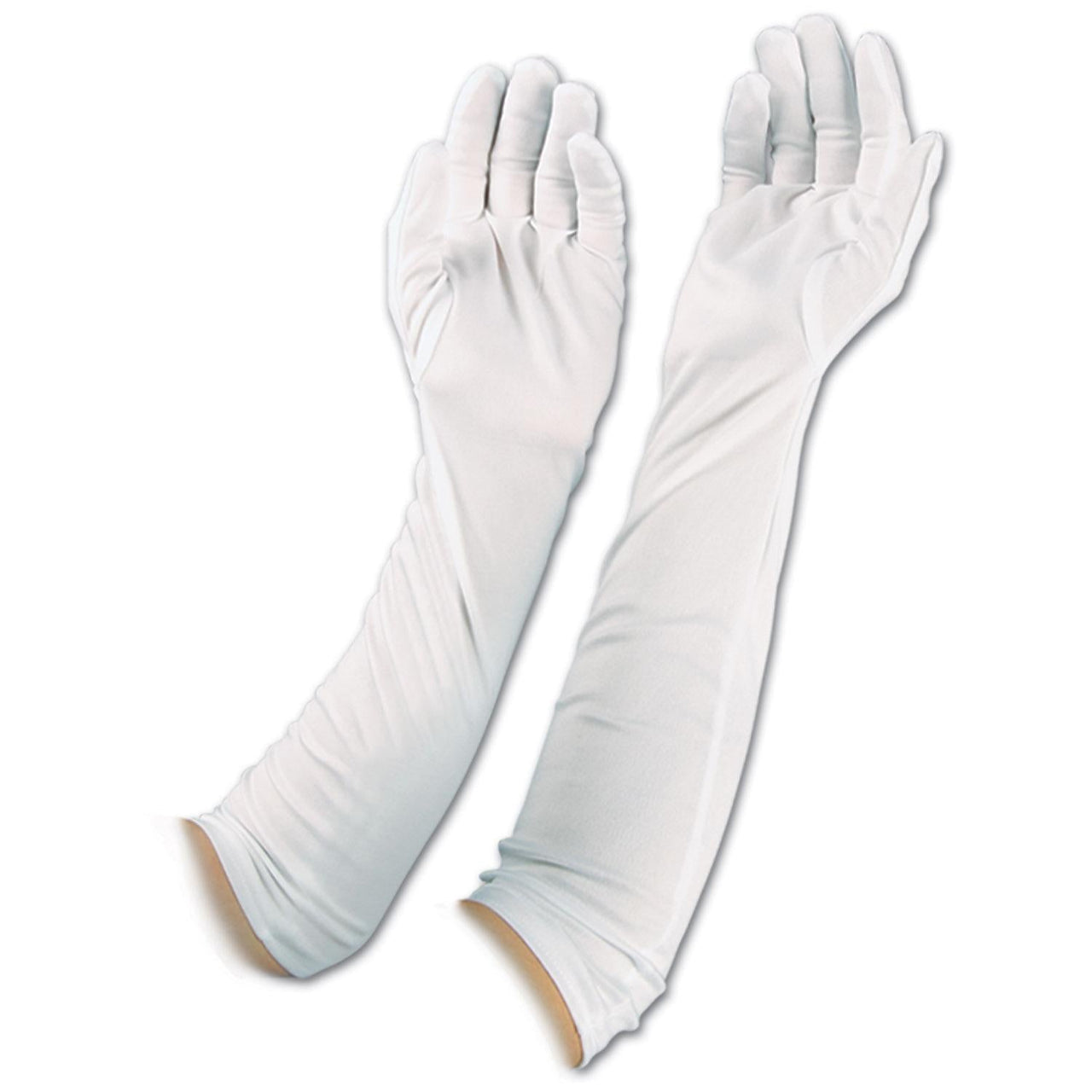 Evening Gloves- White - Bulk/12 Pair of Gloves