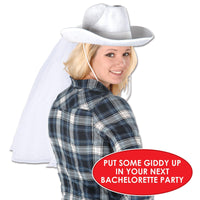 Bulk Western Party Western Bride Hat (Case of 6) by Beistle