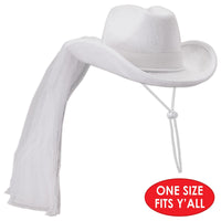 Bulk Western Party Western Bride Hat (Case of 6) by Beistle