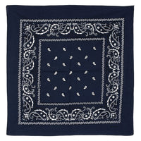 12 Pack Bulk Blue Bandana 22 inch x 22 inch Classic Western & Spirit