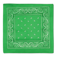 Green Bandana - Bulk/12 Bandanas
