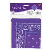 12 Pack Bulk Purple Bandana 22 inch x 22 inch Spirit & Western
