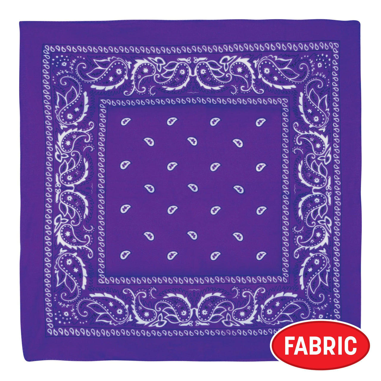 12 Pack Bulk Purple Bandana 22 inch x 22 inch Spirit & Western