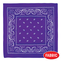 12 Pack Bulk Purple Bandana 22 inch x 22 inch Spirit & Western