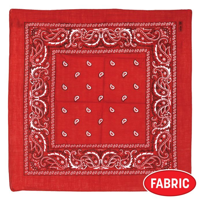 12 Pack Bulk Red Bandana 22 inch x 22 inch Spirit & Western - view 4