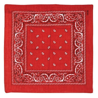 12 Pack Bulk Red Bandana 22 inch x 22 inch Spirit & Western