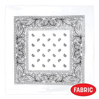12 Pack Bulk Classic White Bandana 22 inch x 22 inch Versatile Accessory - view 4