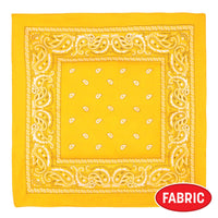 12 Pack Bulk Vibrant Yellow Bandana 22 inch Square