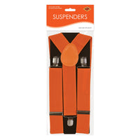 12 Pack Bulk Adjustable Orange Suspenders One Size Fits Most