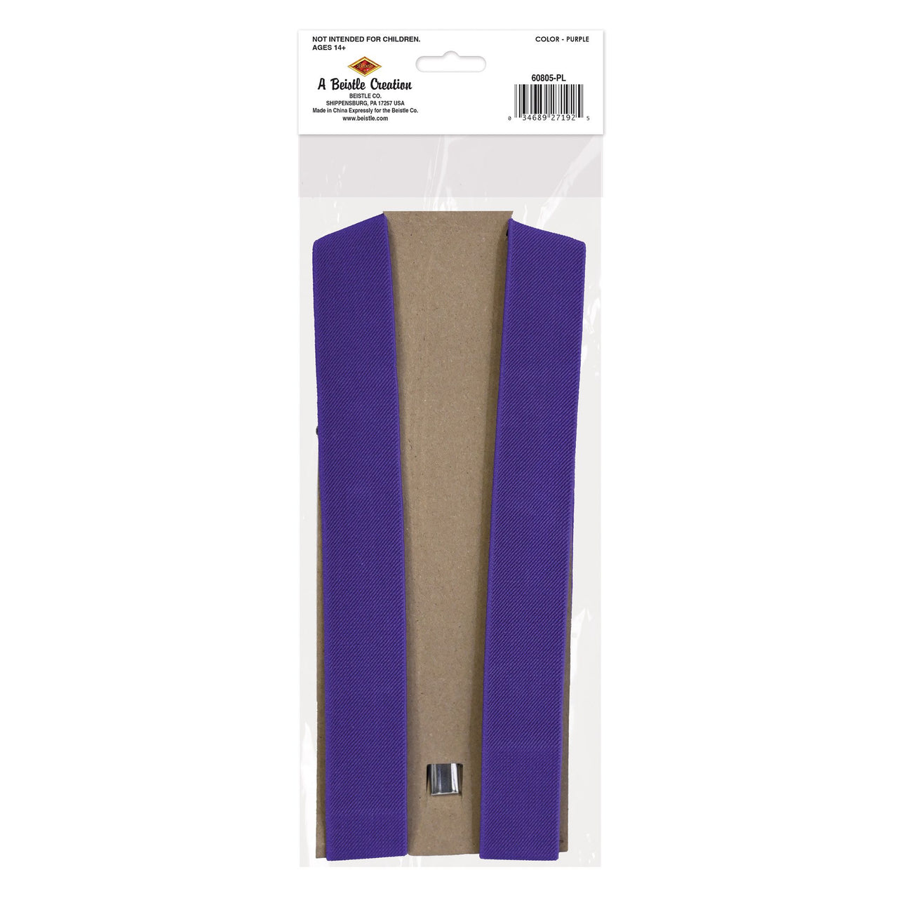 12 Pack Bulk Purple Suspenders Adjustable One Size Fits Most