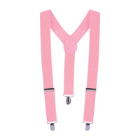 Adjustable Pink Suspenders - One Size Fits Most