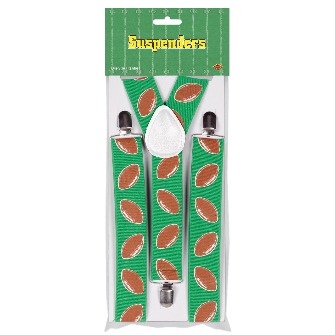 Football Party Suspenders - Bulk 12 Pack