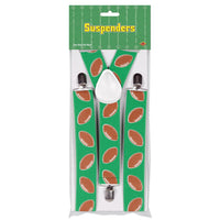 Football Party Suspenders - Bulk 12 Pack