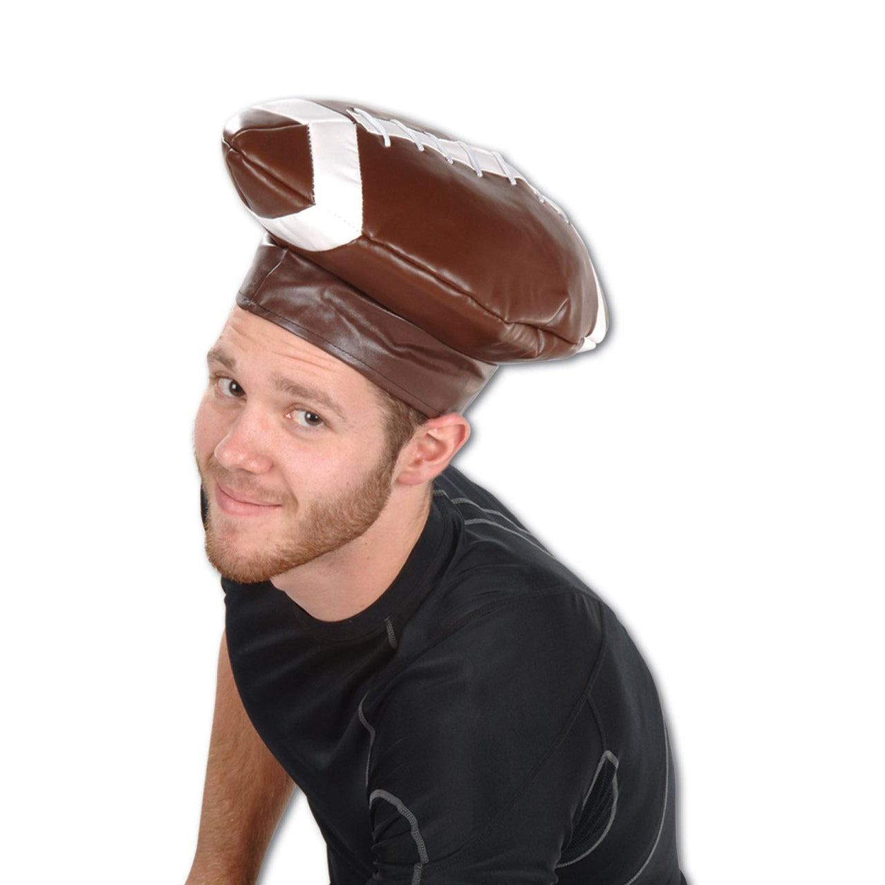 Vinyl Football Party Hat - Bulk 6 Pack
