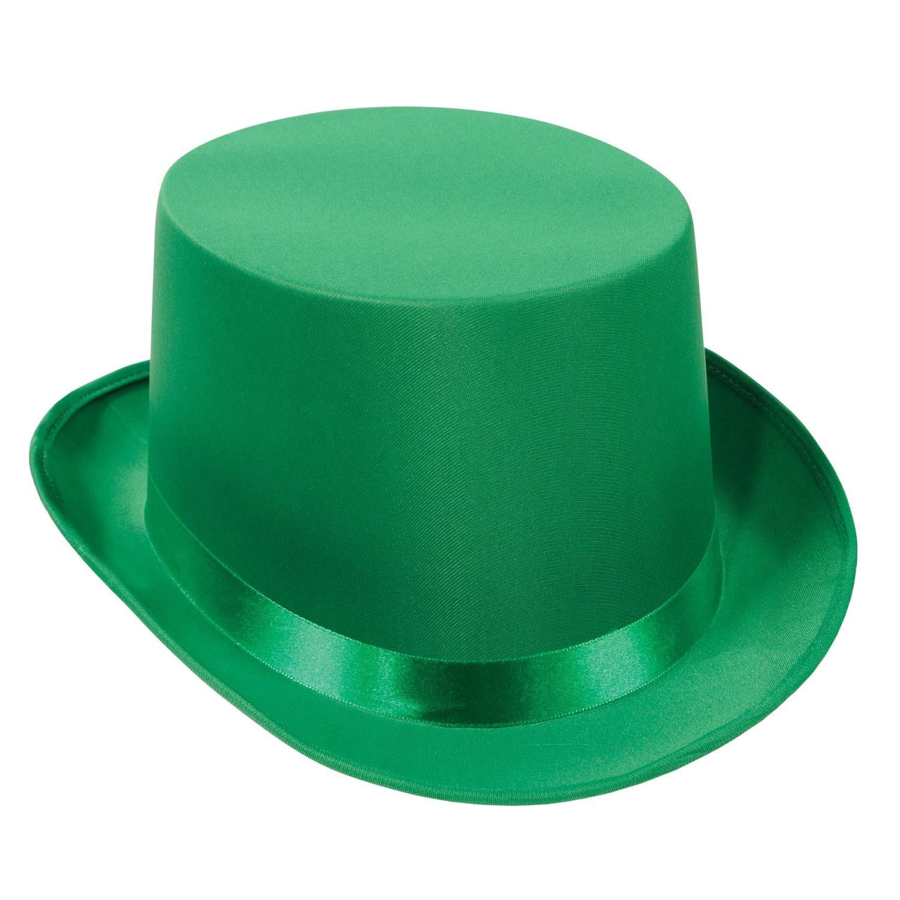 Satin Sleek Top Hat - green - Bulk 6 Pack