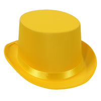 Satin Sleek Top Hat - yellow - Bulk 6 Pack