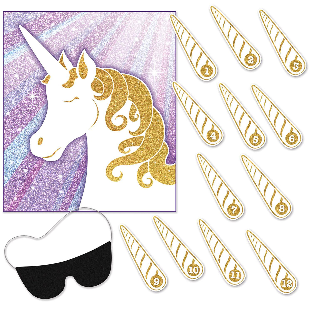 Bulk Unicorn Party Games (Case of 48) by Beistle