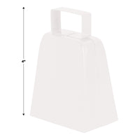 Party Noisemakers - Cowbells, white 