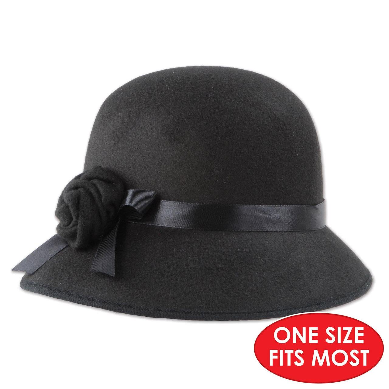 Felt Cloche Hat, party supplies, decorations, The Beistle Company, Roaring 20's, Bulk, Other Party Themes, Roaring 20's Party Theme