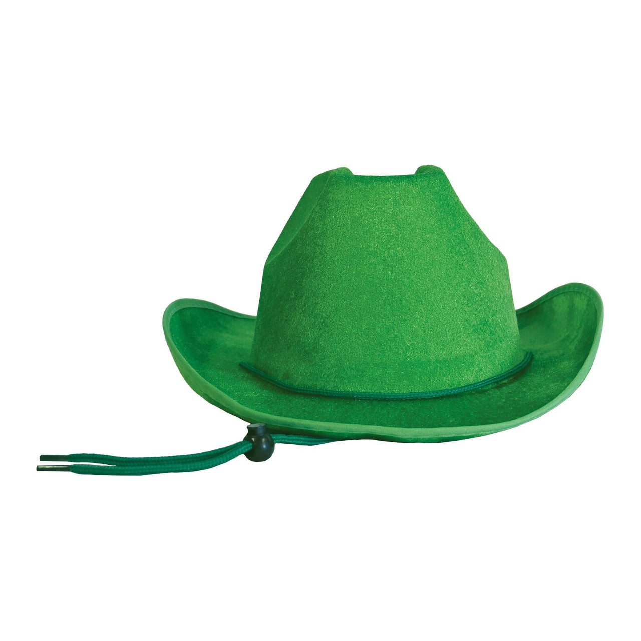6 Pack Bulk Green Velour Cowboy Hat One Size Fits Most