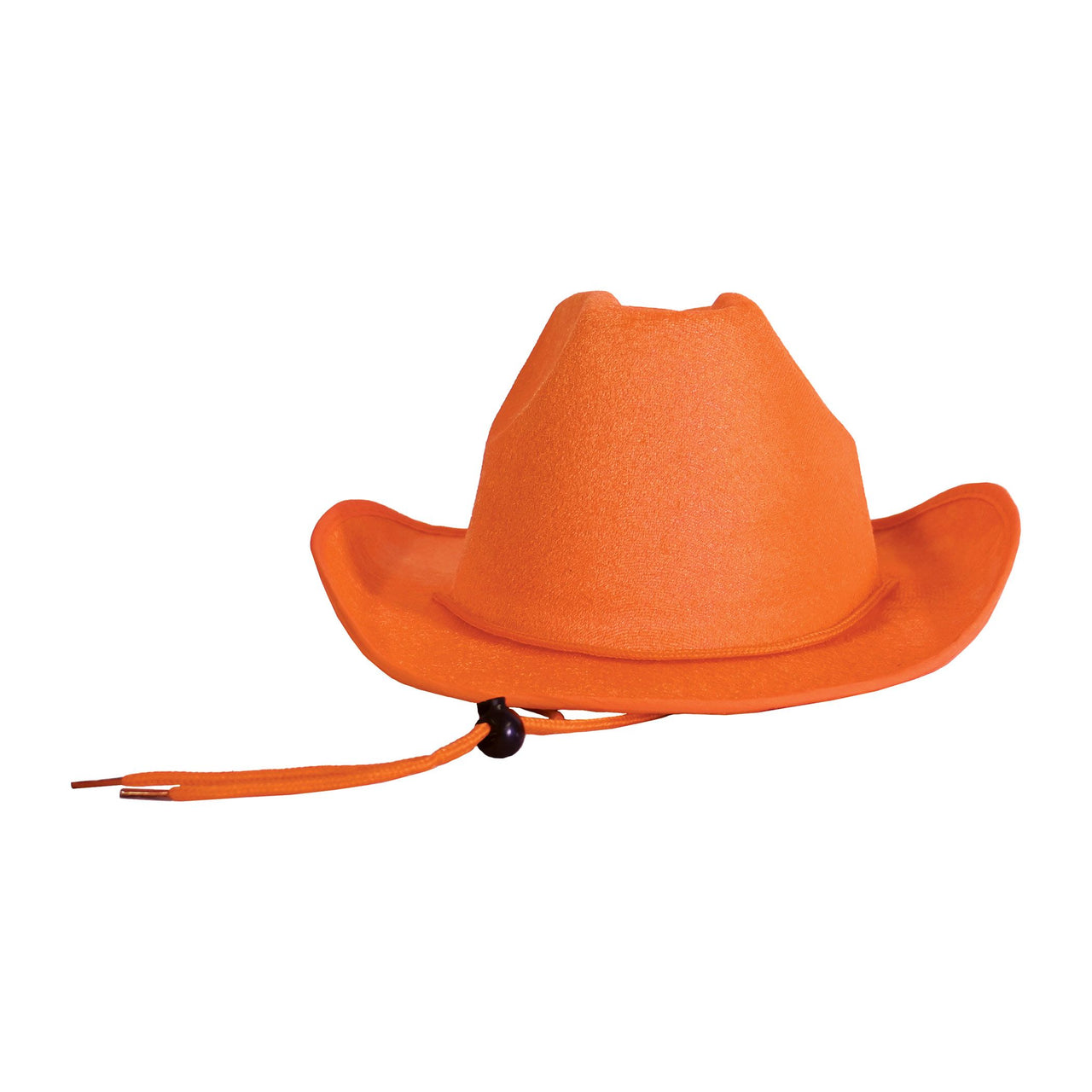 6 Pack Bulk Orange Velour Cowboy Hat One Size Fits Most