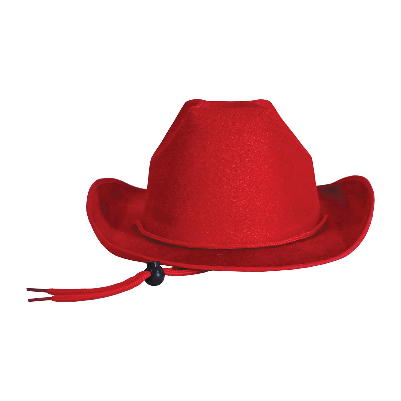 6 Pack Bulk Red Velour Cowboy Hat One Size Fits Most