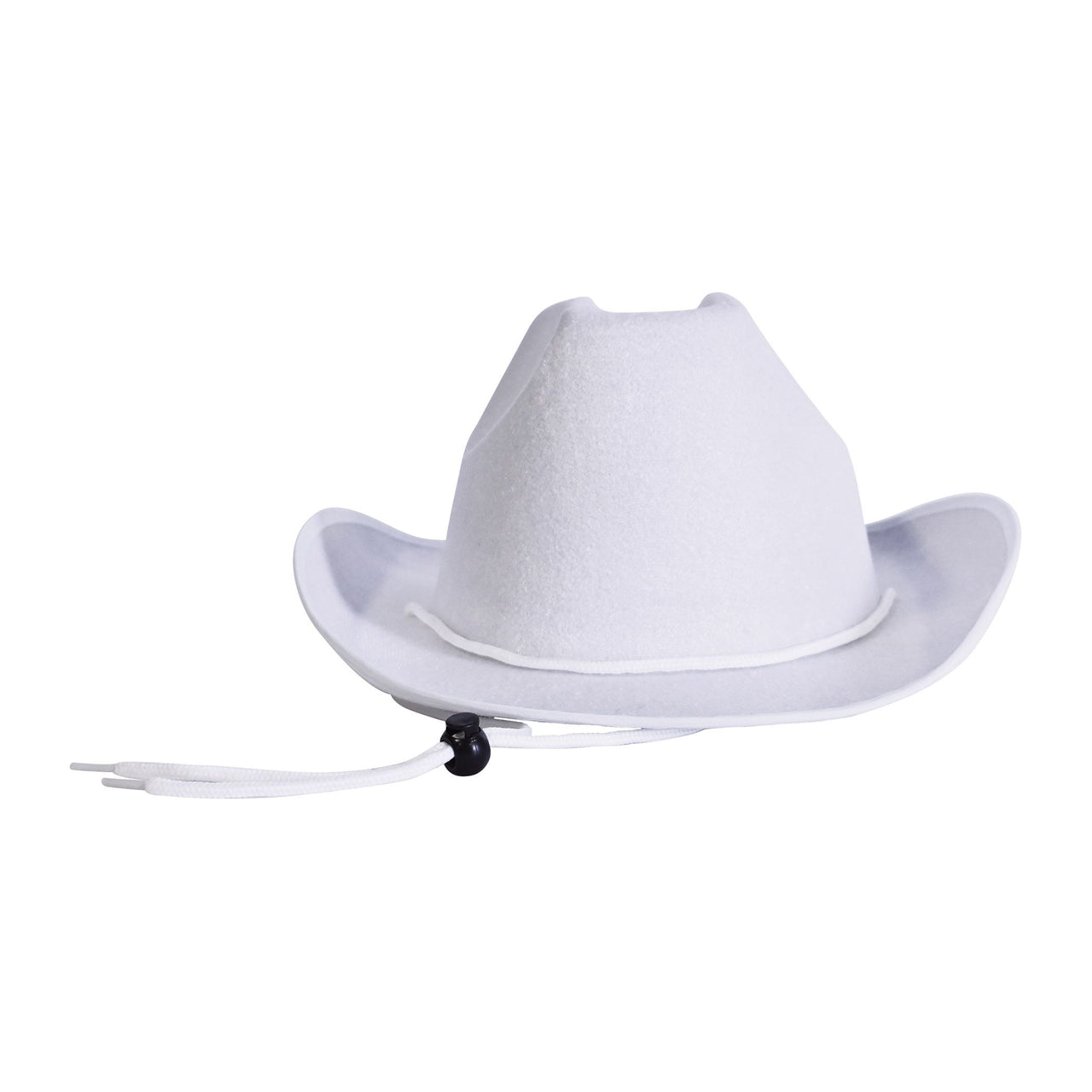 6 Pack Bulk White Velour Cowboy Hat One Size Fits Most