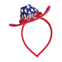 Patriotic Cowboy Hat Headband - Western Fun!