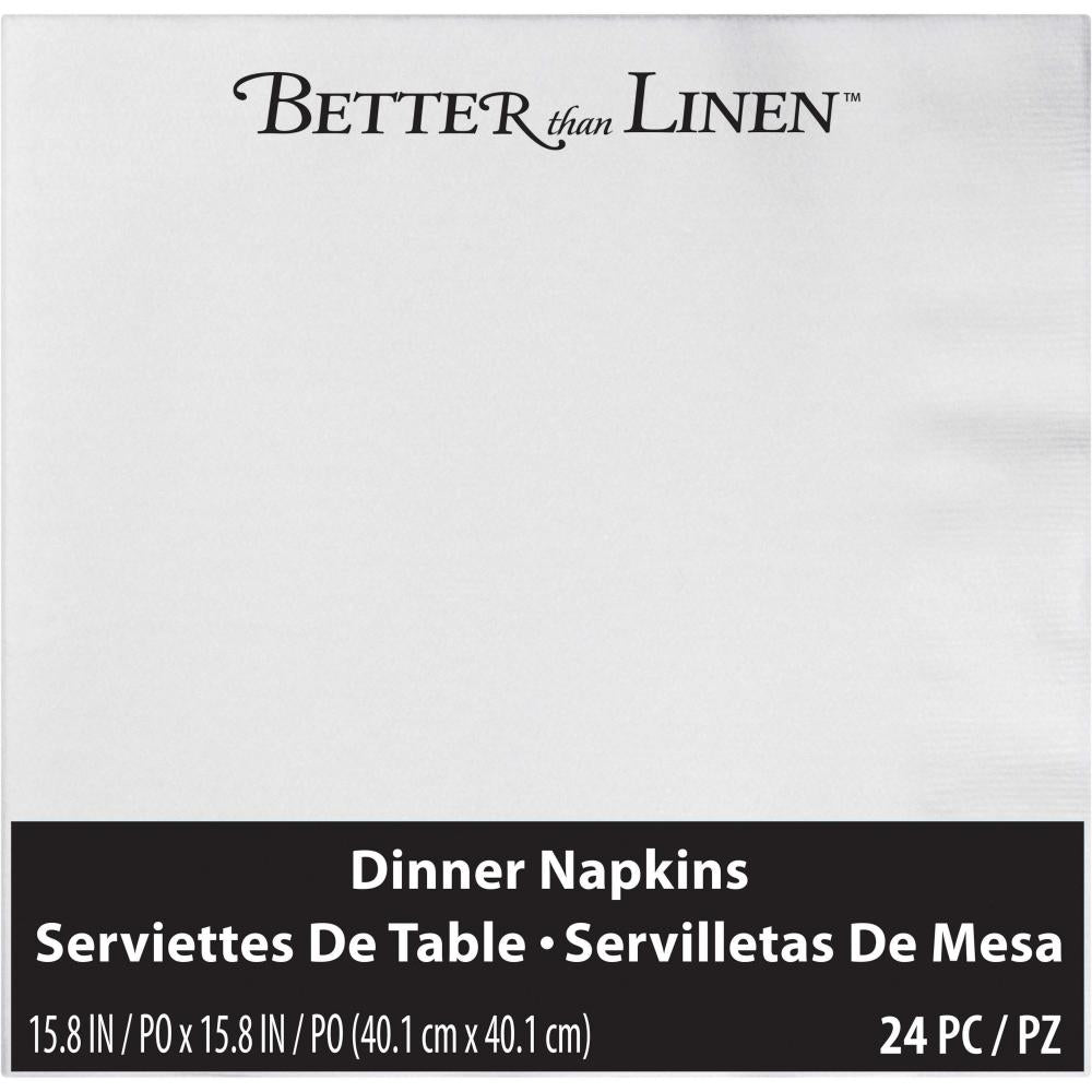 288 pc Bulk White Better than Linen Dinner Napkins