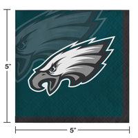 Philadelphia Eagles Beverage Napkins, 16 ct Party Decoration