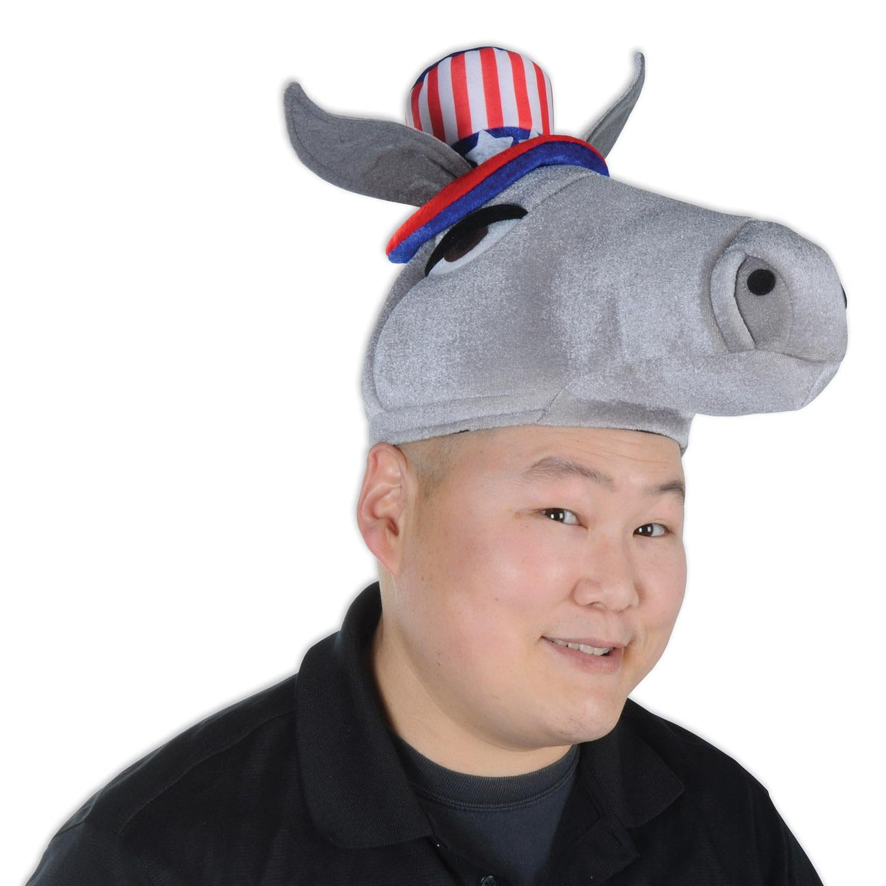 Bulk Plush Patriotic Donkey Hat (Case of 6) by Beistle