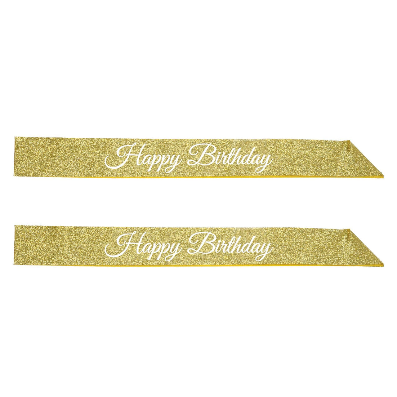 Bulk Happy Birthday Glittered Sash (Case of 6) by Beistle