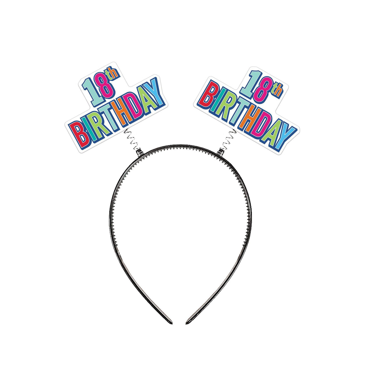 18th Birthday Boppers multi-color - Bulk 12 Pack