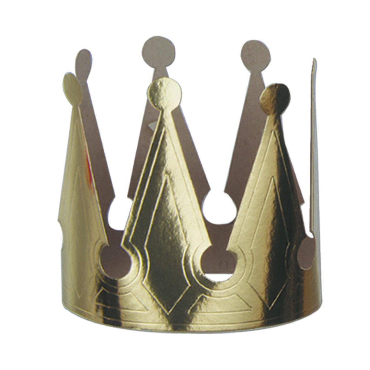 Gold Foil King's Crown - Bulk/72 Crowns
