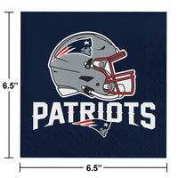 New England Patriots Napkins, 16 ct Party Decoration