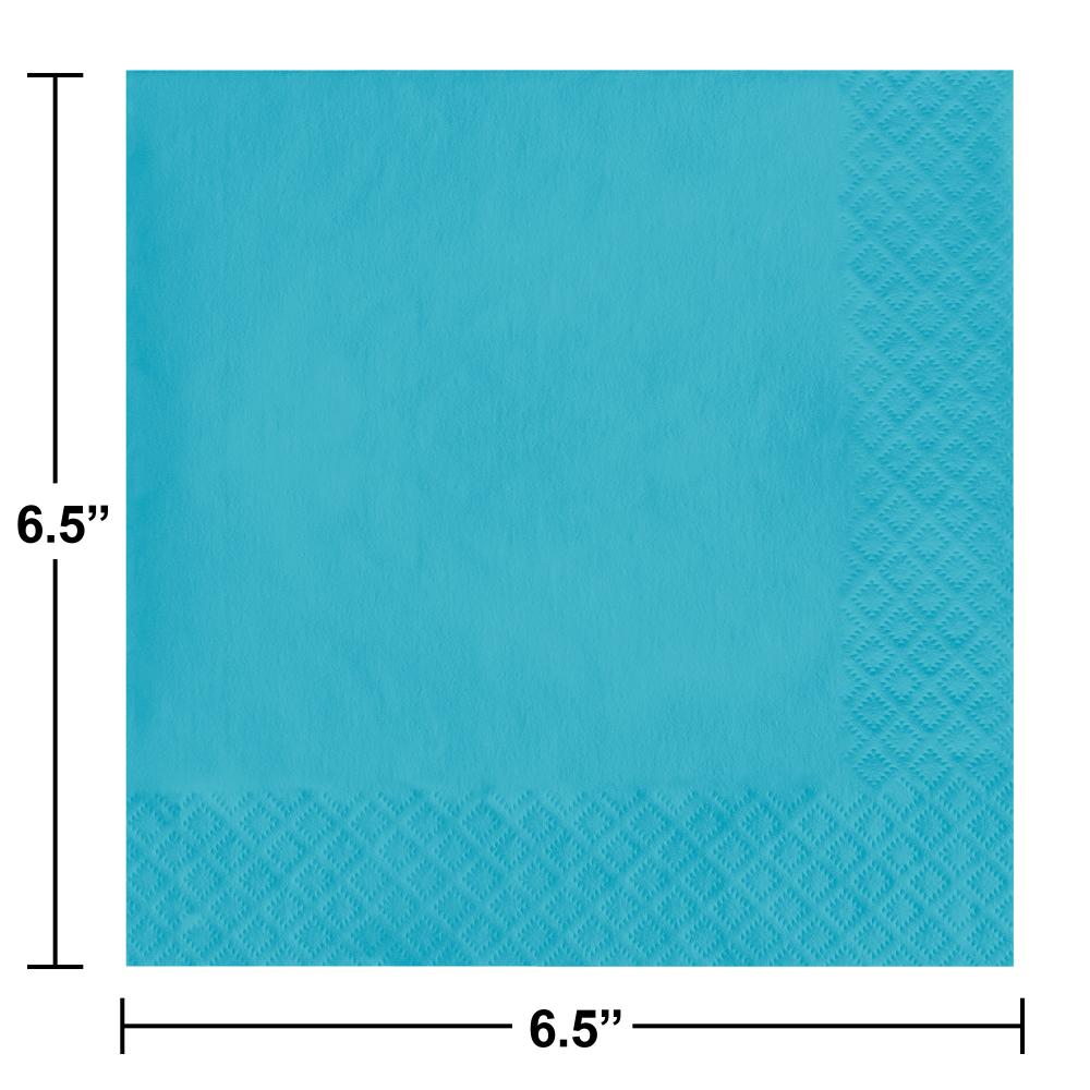600 pc Bulk Bermuda Blue 2 Ply Luncheon Napkins