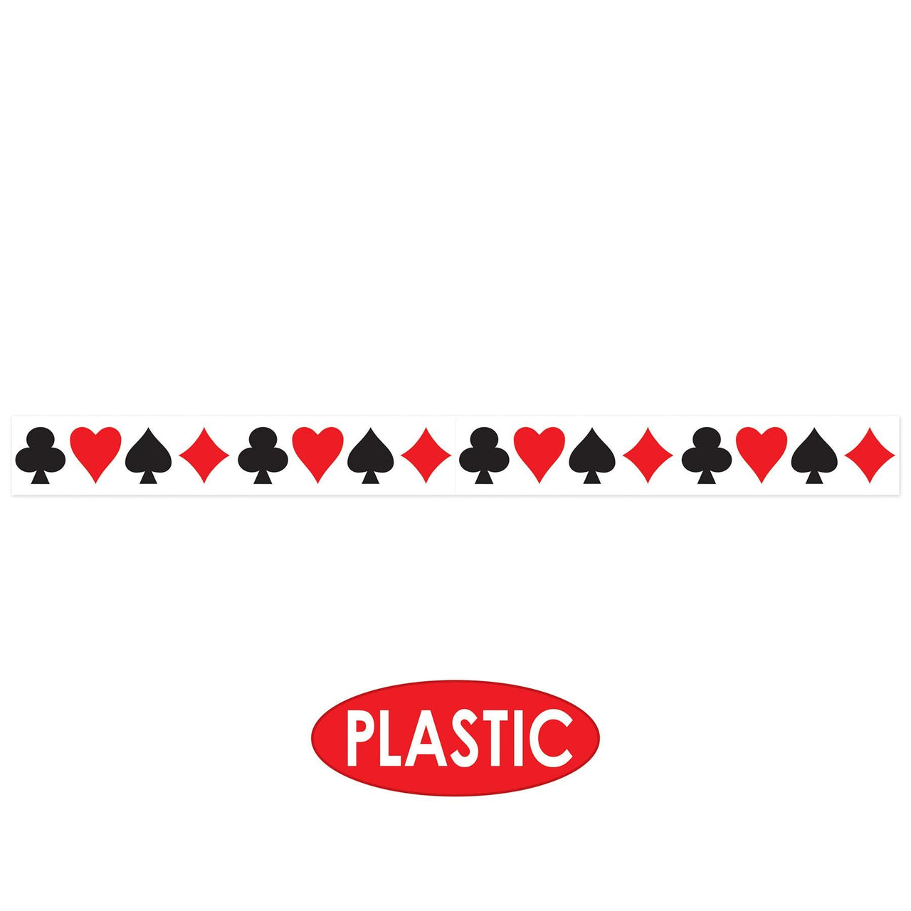 Casino Party Supplies - Card 'suit' Party Tape